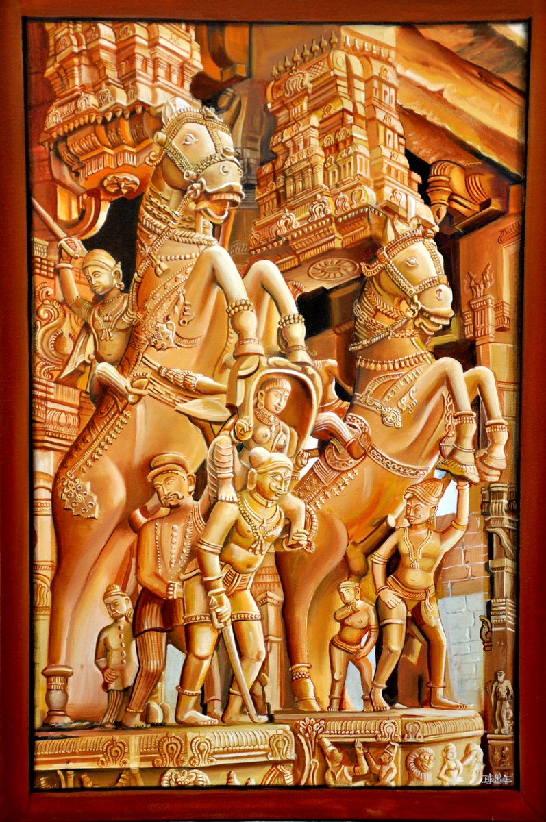 Lathaoviyakkal2's tweet photo. Srirangam temple statue by using acrylic colours on canvas 
Size 2×3ft 
DM. for paid works 
https://t.co/HiLFbsIhKX : 9360159793
#ArtistOnTwitter #Artist #artwork #acrylicpainting #paidworks #ARTPHSELFIEDAY #art https://t.co/ApFKuxUNOB