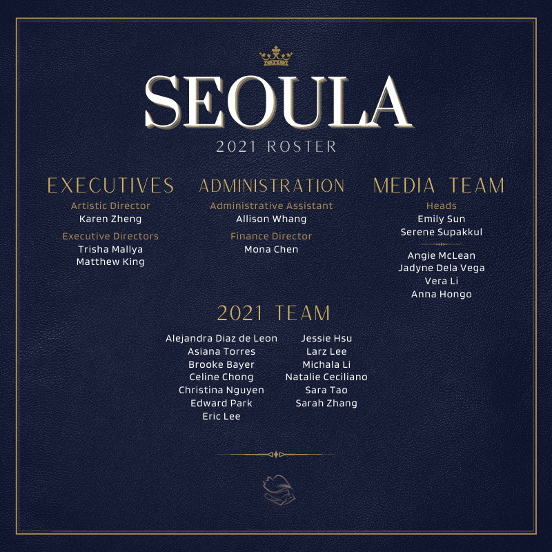 SEOULAOFFICIAL's tweet photo. Congratulations to all of our new members that made it from our 2021 Auditions! 👏👏👏 Please support and watch out for their debut in our upcoming quarantine covers 👑✨ https://t.co/Xq20efYAMu