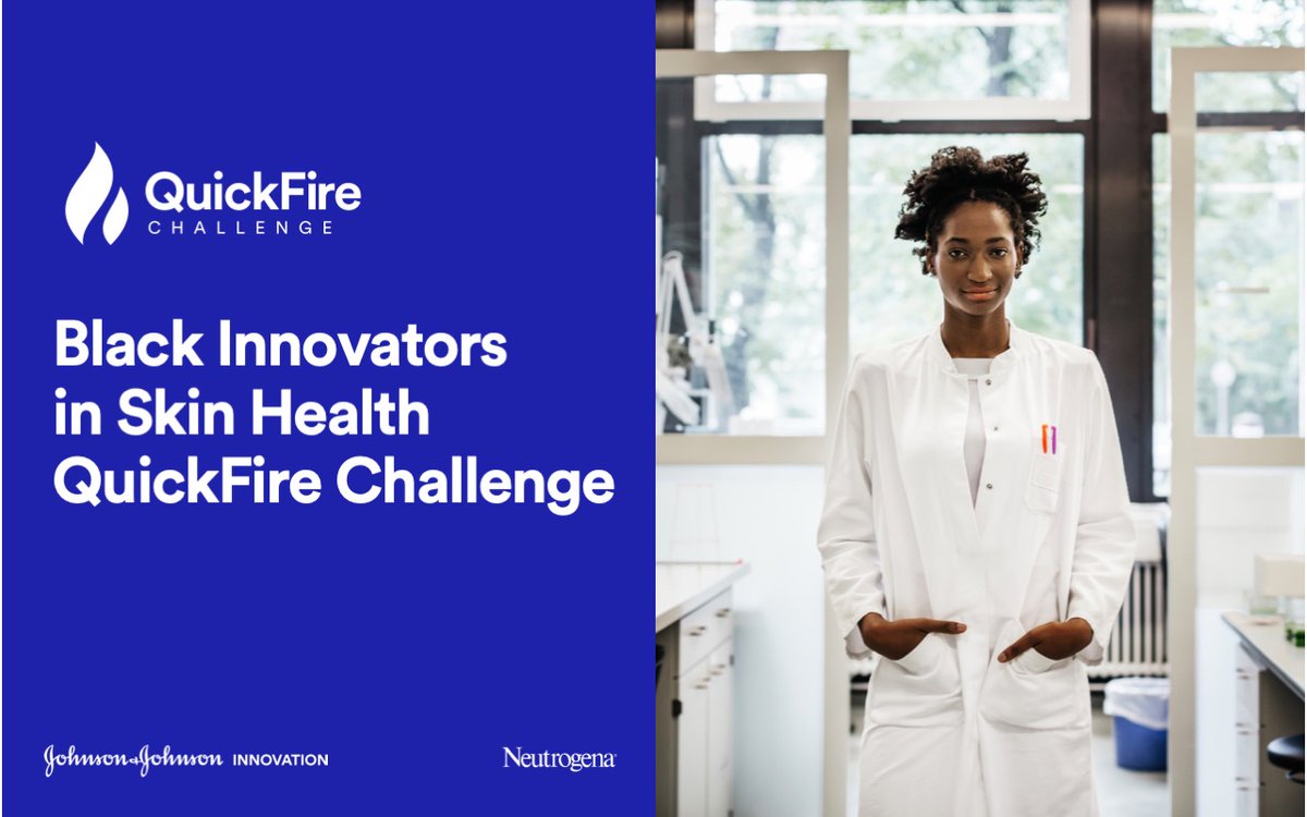 How can #skincare be better tailored to the needs of the Black community? You tell us.

Apply to the Black Innovators in Skin Health #QuickFireChallenge by 1/22 for the chance to receive up to $50,000 in grant funding &amp; #JNJ mentorship: bit.ly/3okyD4e