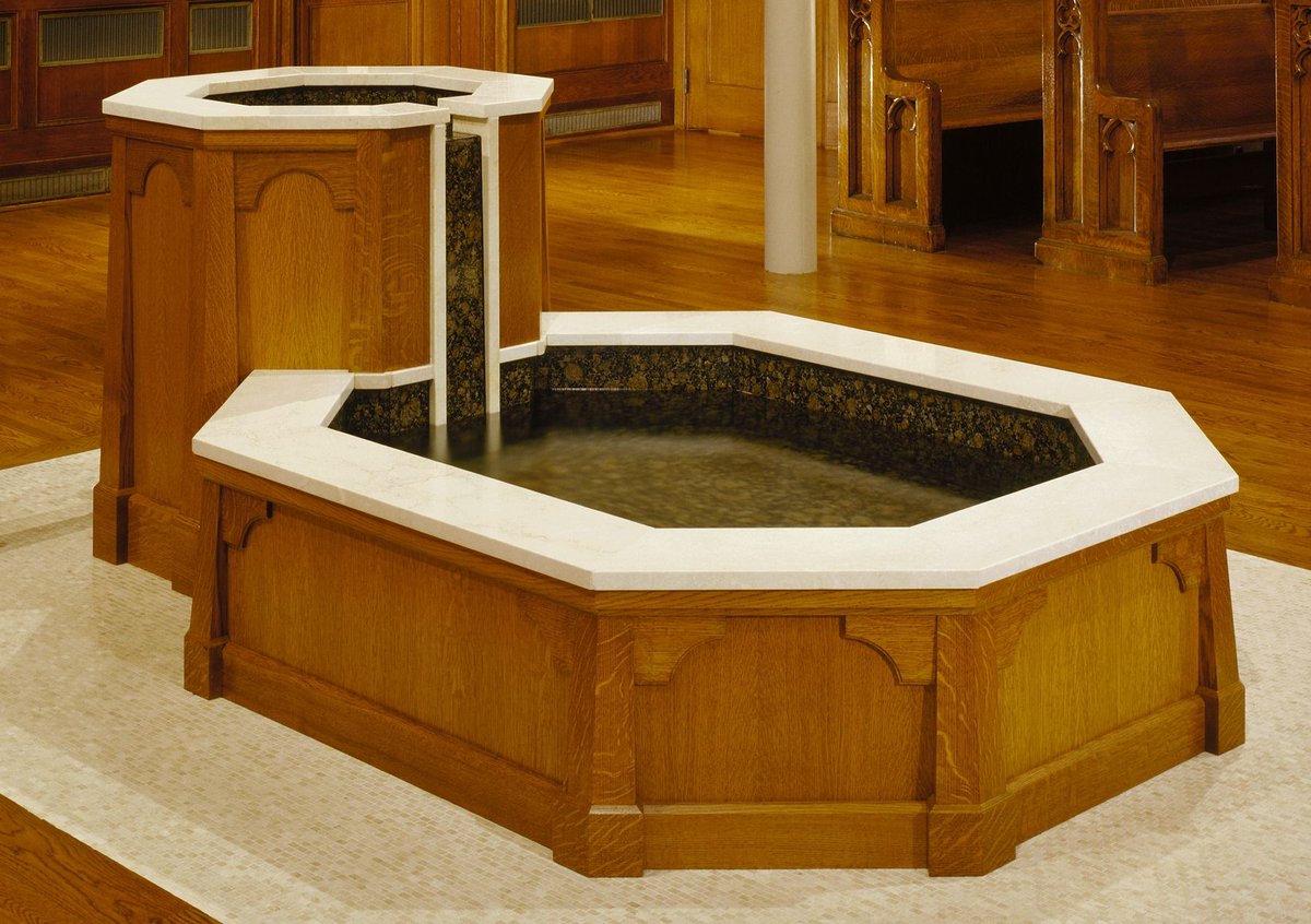 So: 1. Have you ever wondered why Christians worship on Sunday, rather than Saturday?And 2. If you've ever looked at baptismal fonts, you may have noticed that they're very often in octagonal shapes. Why is those things?