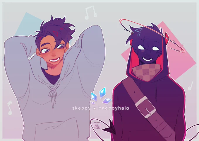 //diamonds I'm searching for you 
                                           (doo doo doot~).

#skeppyfanart #badboyhalofanart #happytwt #happyduo #bbhfanart 