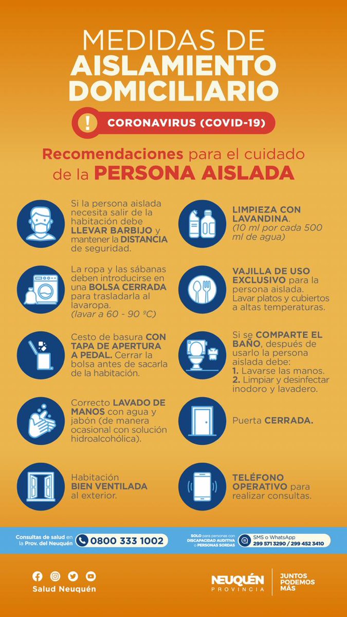 El aislamiento es una de las medidas más efectivas para evitar la propagación del virus. Compartimos recomendaciones para aquellas personas que tengan que cumplirlo en sus domicilios junto a sus convivientes.