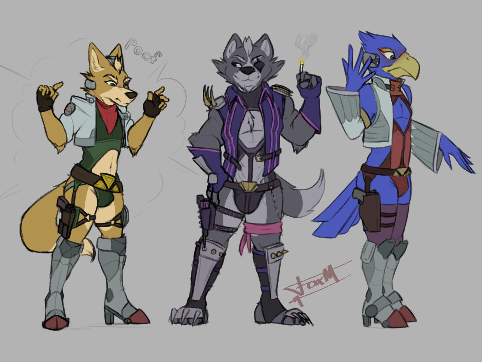 “[NSFW]

The Star Fox and Star Wolf crews had a sudden unif...
