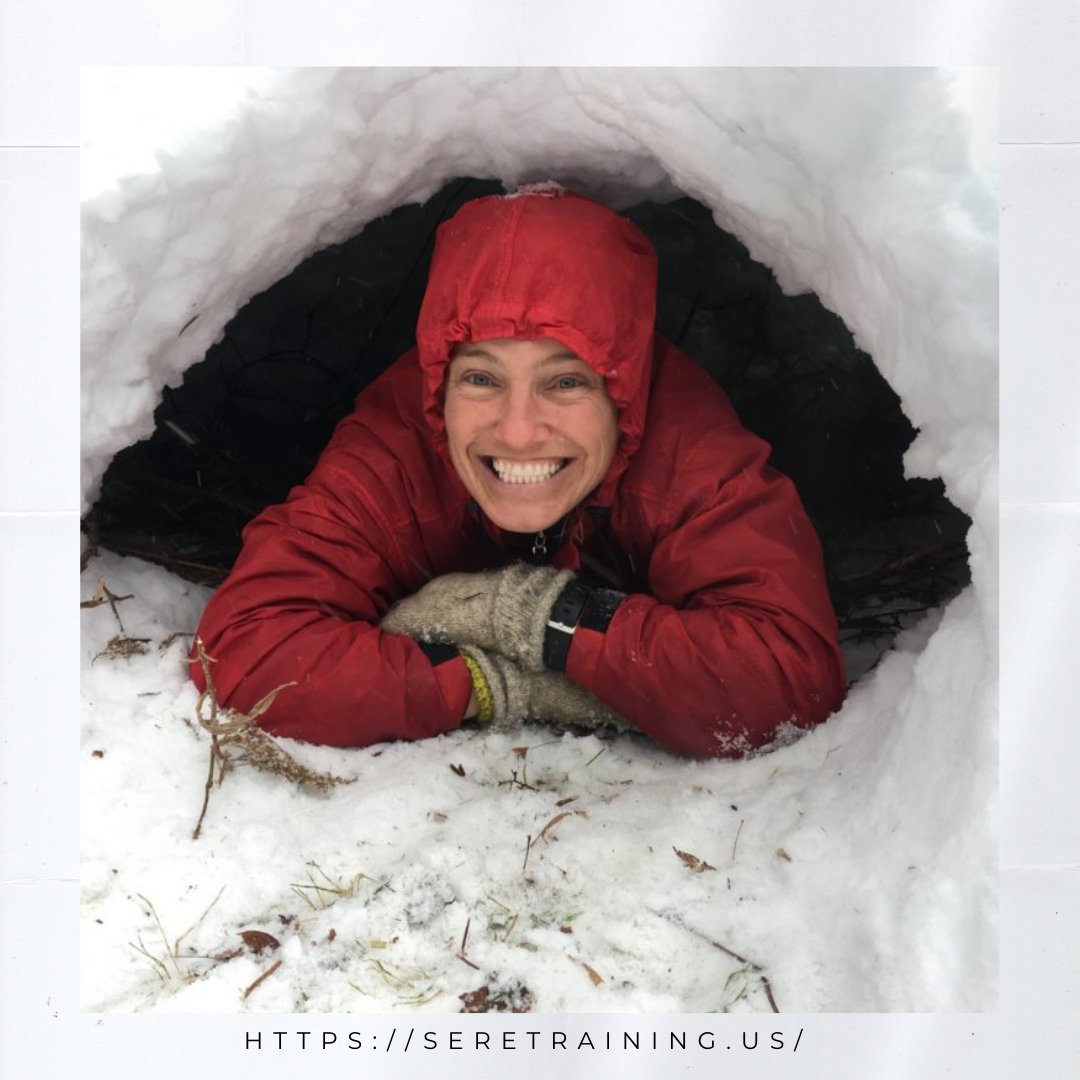SEREtraining's tweet photo. Its #SundayFunday! 
There is still room to join us for our Winter Survival Weekend course. Learn how to melt and prepare water for consumption, when to travel and stay put, and how to build a cozy winter shelter (as seen below 😃 )! 
Details here: https://t.co/xOXk83gjC0 https://t.co/WDZ2ZqbrMa