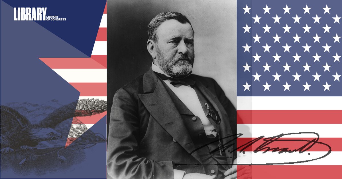 Explore the digitized presidential papers of Ulysses S. Grant, Army officer and 18th president of the United States:  http://loc.gov/collections/ulysses-s-grant-papers/about-this-collection/?loclr=twloc Beyond his terms as president, the collection details Grant’s service in multiple wars and his extensive travels.  #PresidentsAtTheLibrary
