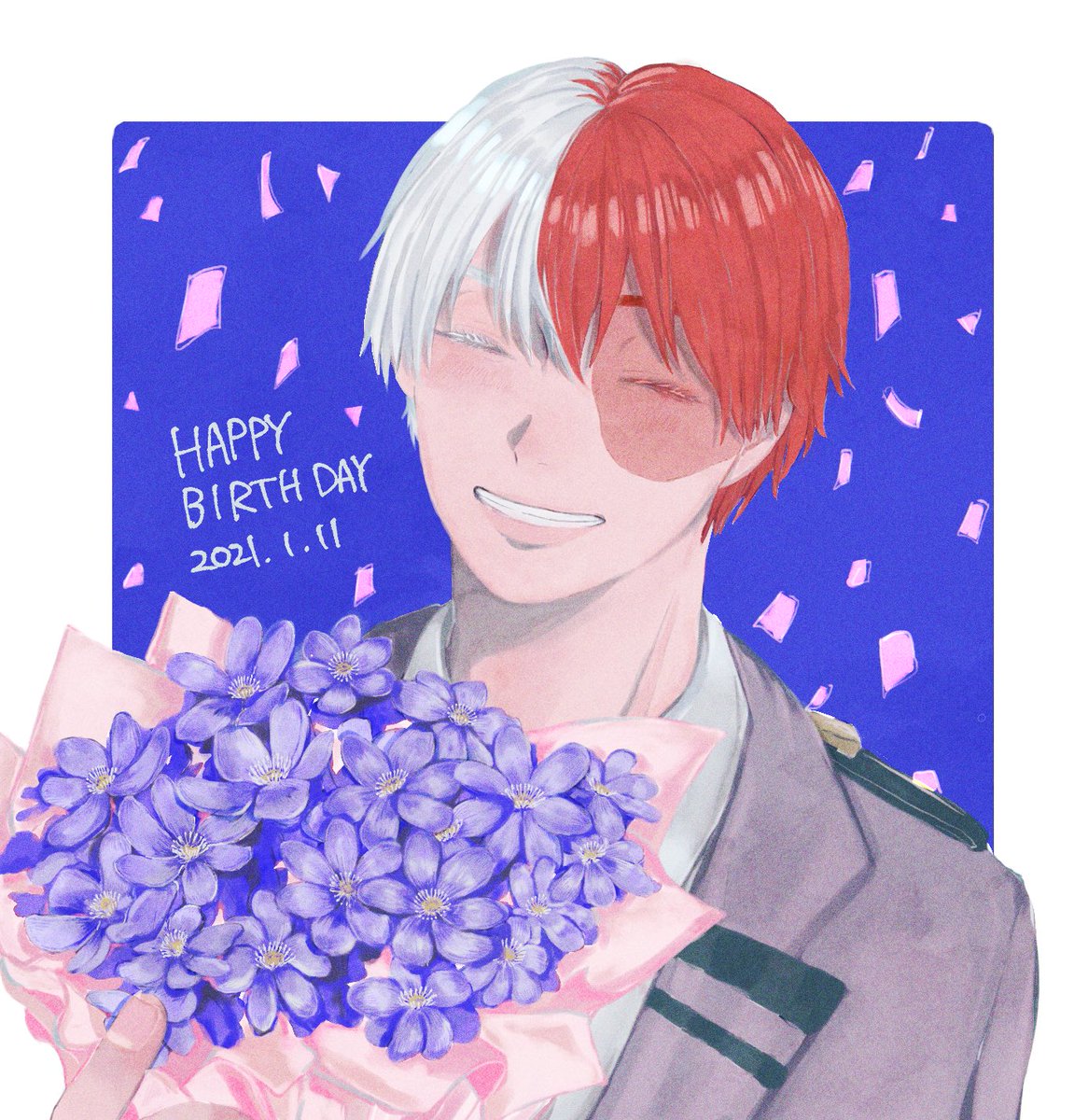 ヒロアカ 早く本誌で轟くんの笑顔が見れますように 轟焦凍誕生祭21 Ensuiのイラスト ヒロアカ 早く本誌で轟くんの笑顔が見れますように 轟焦凍誕生祭21 Ensuiのイラスト