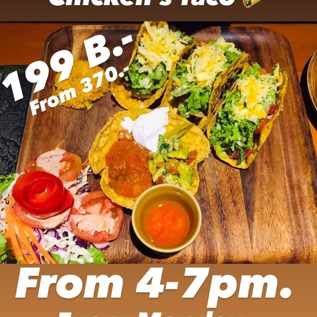 Taco’s Monday is ready mama!!! 199.- from 370.- 🌮 🌮 only 4-7 pm!!! 🌮 🌮 every Monday start from now!