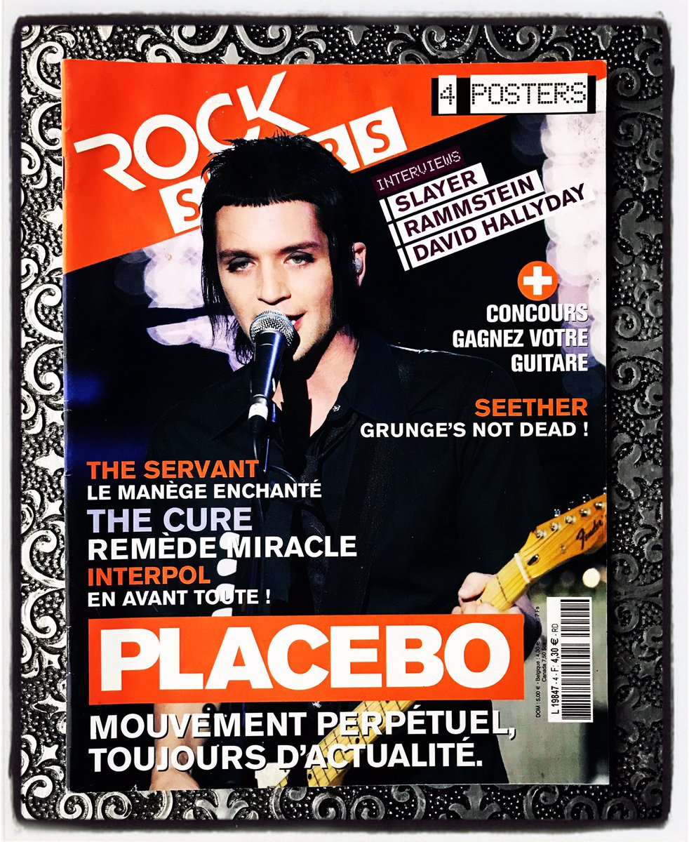 PlaceboFansUK's tweet photo. Placebo - Rock Stars - Français Magazine - Nov - Dec 2004 #Placebo #PlaceboCollection #PlaceboFansUK #PlaceboMagazine #PlaceboFrançais #Placebo20 #PlaceboWorld #BrianMolko #StefanOlsdal #GuitarMagazine #RockStarsMagazine #PlaceboMagazine #Placebo2004 https://t.co/9i6SO0HkQ8