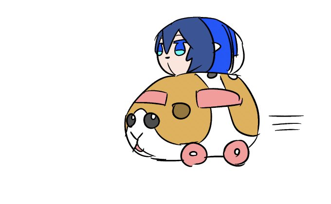 モルカーに乗るモチチカー 