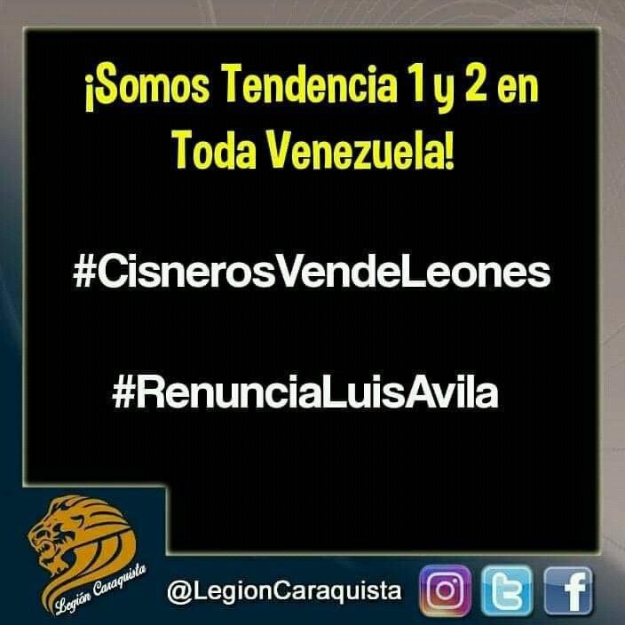 via <a href="/Alberto1720/">J Alberto Suarez B</a>: Ricardo Cisnero y <a href="/lavila_leones/">Luis Avila</a> esta claro que ustedes no quieren el equipo los que le interesa es sacarle La Plata al gobierno más nada. Vendan el equipo #CisnerosVendeLeones  #RenunciaLuisAvila