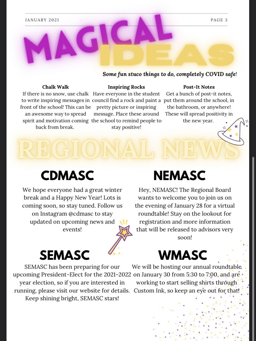 Hey MASC!!!  
Here is the January Newsletter for your review.  We miss you!!  ⭐️⭐️🪄🪄