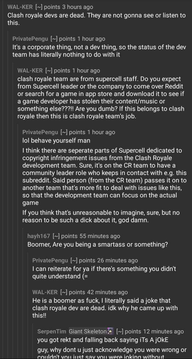 DrCrent's tweet photo. Every time I go to r/ClashRoyale I'm reminded that I shouldn't https://t.co/QbPGv9gqfM