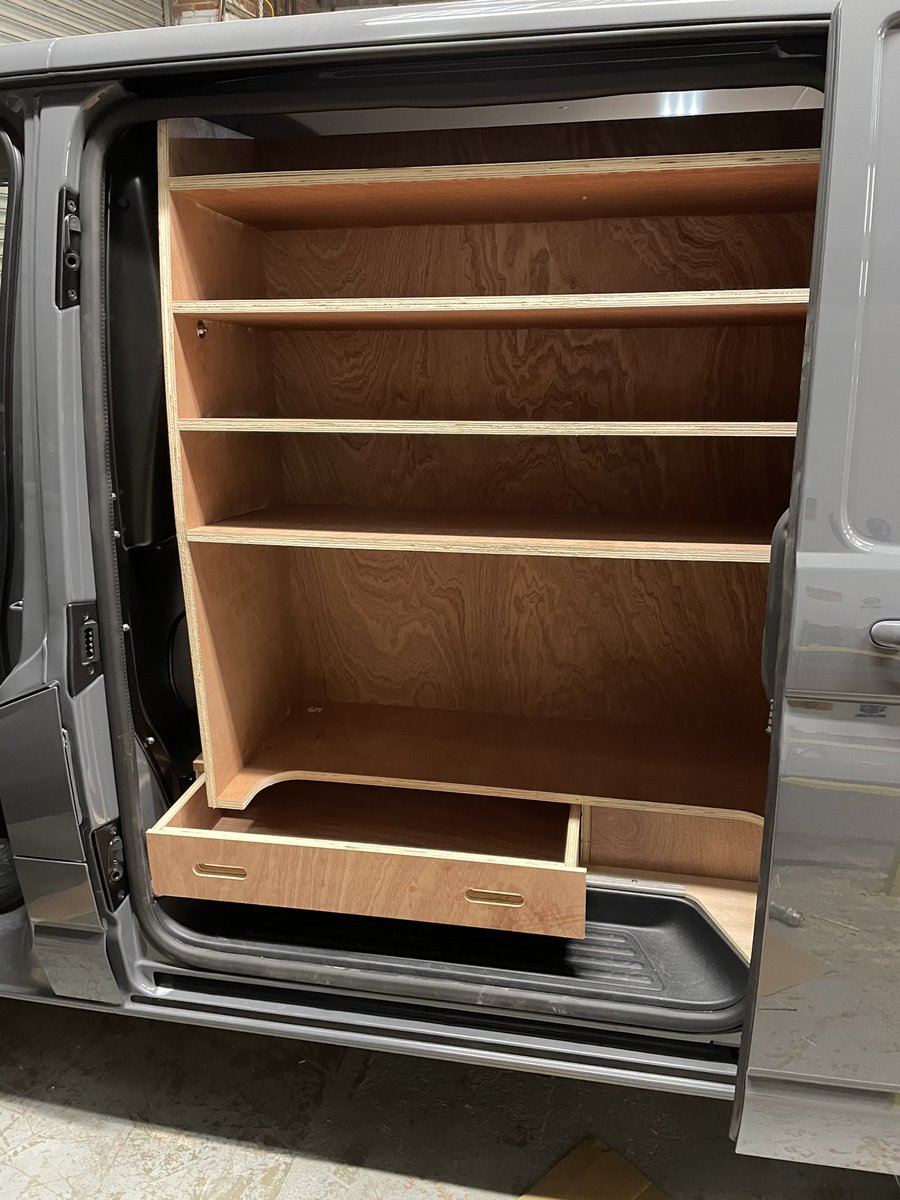 One of our Friday jobs at our Workshop in Wakefield #VanRacking #van