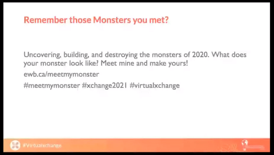 ewb's tweet photo. “When it comes to the pandemic, no one is safe, until everyone is safe” Boris Martin
SIGN THE #MeetMyMonster LETTER: https://t.co/eCOkW8zSlF
MEET YOUR OWN MONSTER HERE: https://t.co/cwnXrBwyLC
And share your monsters with us online! #ewb #virtualxchange https://t.co/jrHCPXzBq3