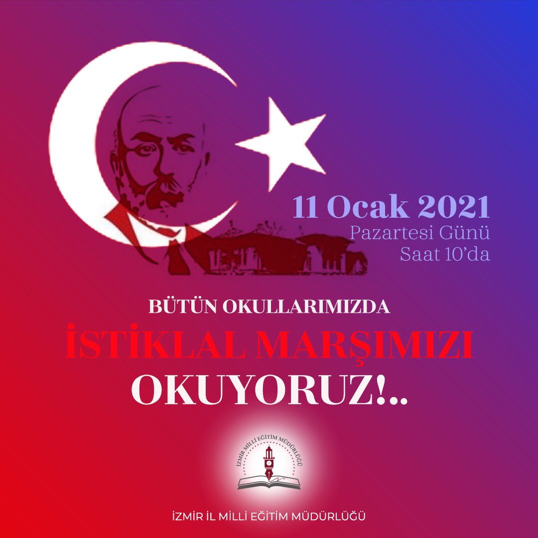 Yarın saat 10:00 da okulumuzda bayrak töreni var. Tüm öğrencilerimize bize evlerinden ve balkonlarından destek olmaya davet ediyoruz.
<a href="/KaraburunMem/">Karaburun İlçe MEM</a> <a href="/izmir_ilmem/">İzmir İl Milli Eğitim Müdürlüğü</a> <a href="/tcmeb/">Millî Eğitim Bakanlığı</a> <a href="/karaburungovtr/">Karaburun Kaymakamlığı</a> <a href="/ziyaselcuk/">Ziya Selçuk</a>