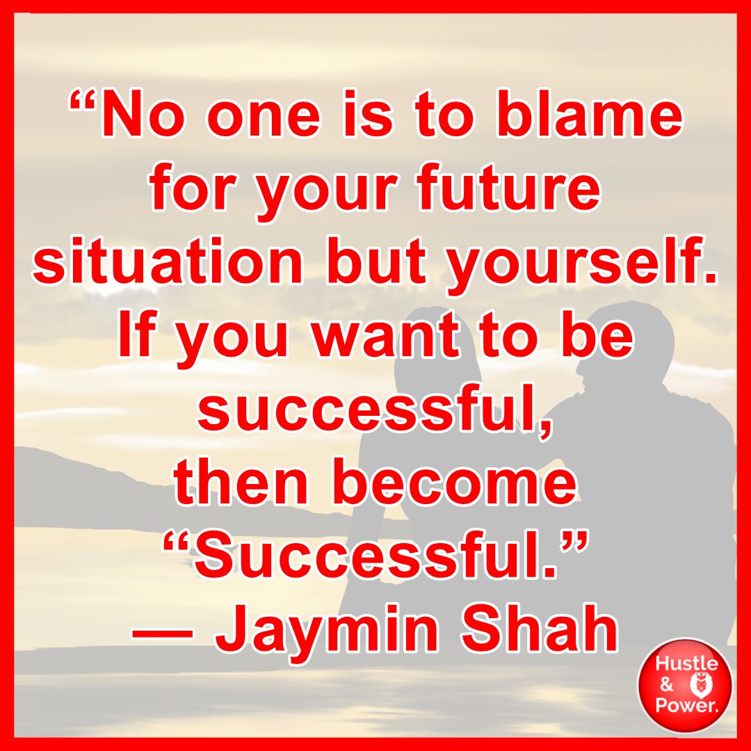 HustleAndPower's tweet photo. “No one is to blame for your future situation but yourself. If you want to be successful, then become “Successful.”
― Jaymin Shah

👇| Subscribe To Our YouTube Channel
https://t.co/bfXeCC0LY1
______________________________
.
.
.
#hustleandpower #hustle #power #entrepreneurship https://t.co/yu1R4u549C