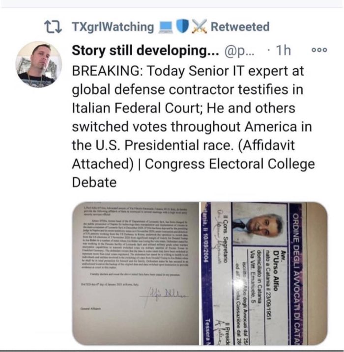 KRStrobel's tweet photo. @PeteHegseth U tracking this? #ItalyDidIt #ElectionFraud #ConteComeClean https://t.co/XPeD8kzEWR