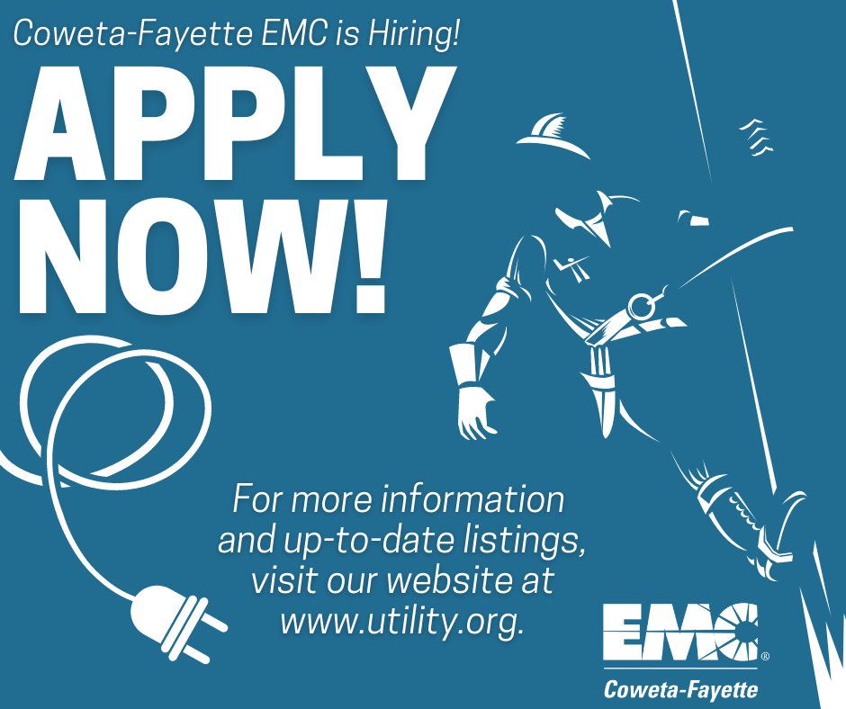 NOW HIRING for open positions! 
For more information and up-to-date listings, please visit: utility.org/contact-us/job….

#nowhiring #jobopportunities #cfemcjobs #coopjobs