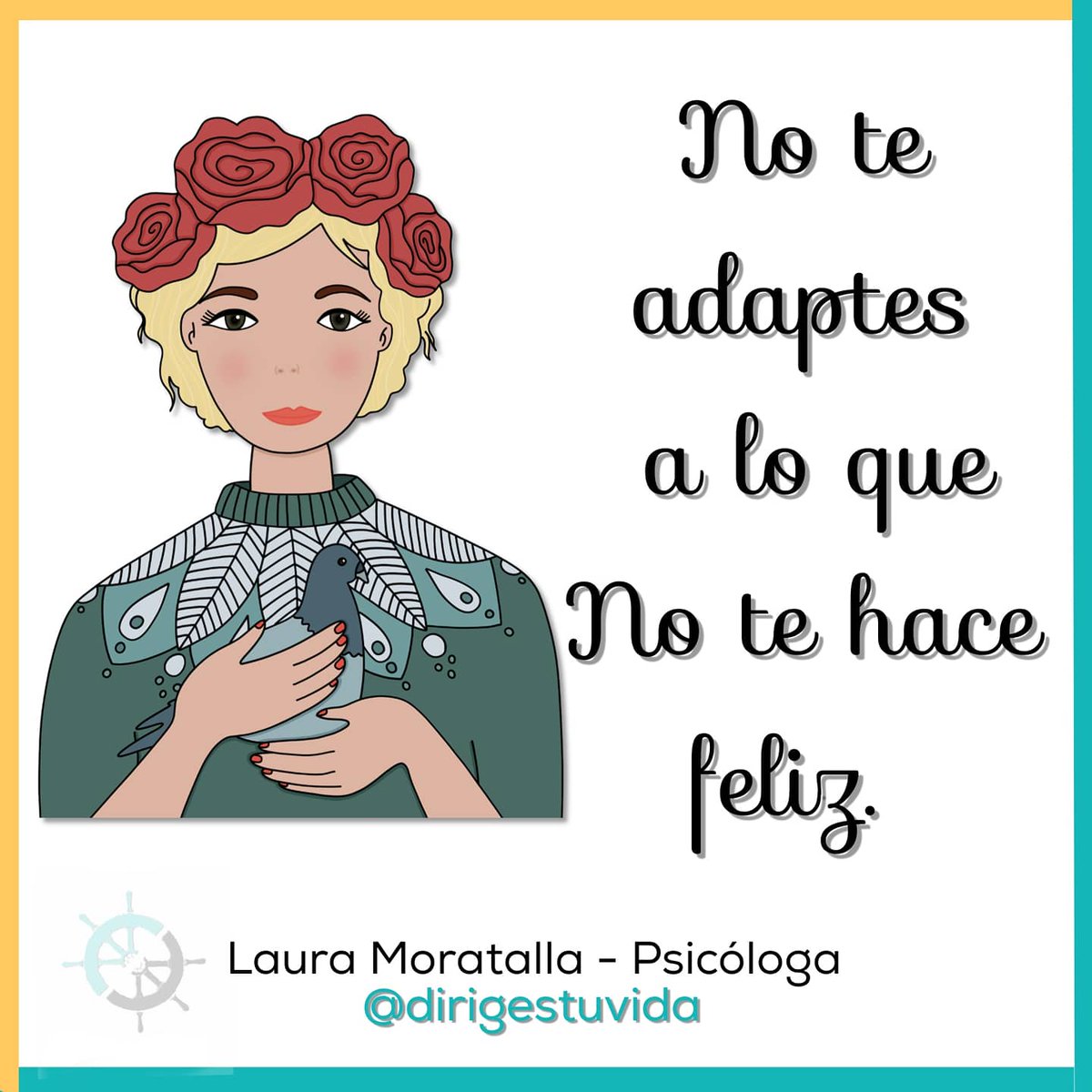 LauraMoratalla's tweet photo. Cuando algo no te hace feliz moviliza tu energía para buscar otras opciones. 
Motívate para ponerte en acción. 
Si te equivocas, aprende del error y sigue adelante. 
No te adaptes a algo que hace que seas infeliz. 
No sabemos cuanto tiempo tenemos por delante, así que A por ello https://t.co/ZWakxF0Opu