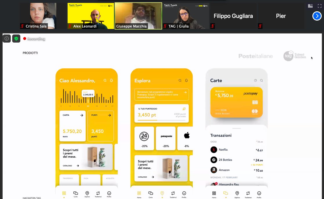 TalentGardenit's tweet photo. And the winner is... Gruppo 3! La loro idea? Creare un ecosistema #sostenibile e #virtuoso con al centro Poste Pay, che coinvolge utenti e PMI con programmi di #Loyalty e #Reward. Complimenti! #PosteTechinTouch @PosteNews https://t.co/TyK0soO46w