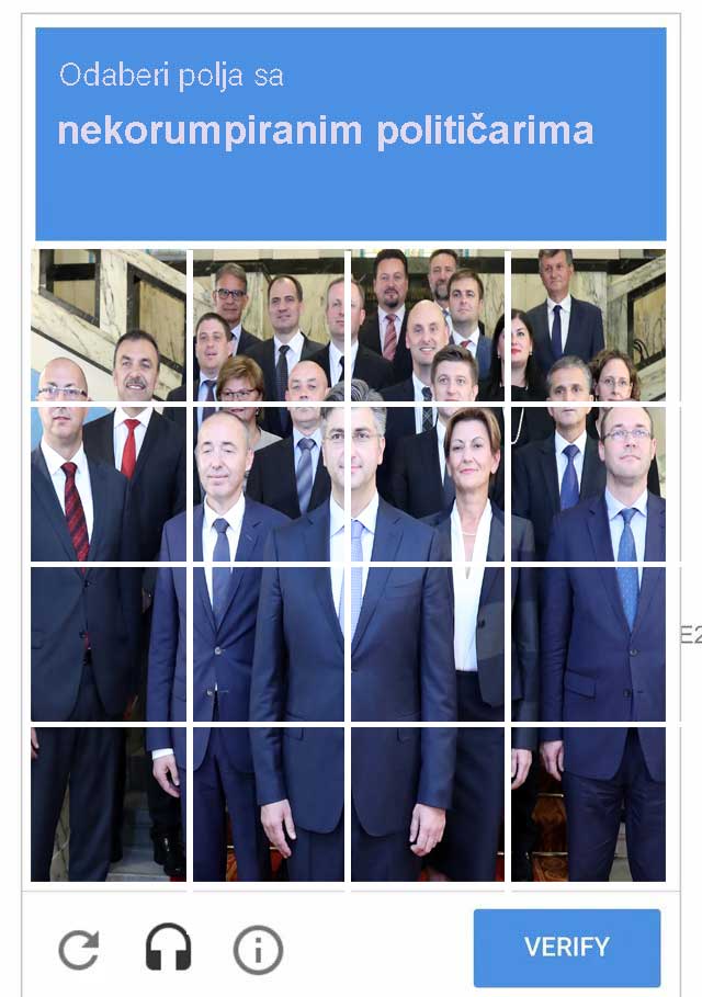 Pao sam na Google image verification, 3 puta!