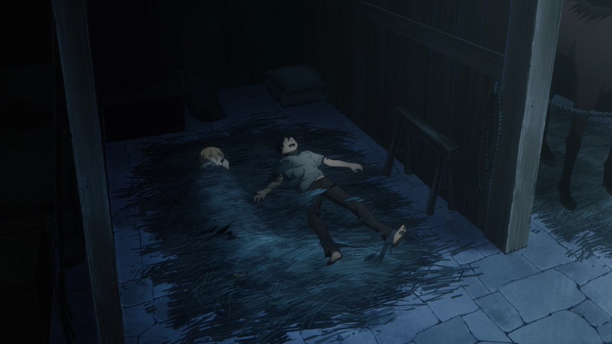 “His pristine green eyes pierced my own, shining with intent.”- V10:“The other boy’s eyelashes, the same color as his hair, fluttered and opened. His green eyes were dull at first, then blinked and crinkled into a weak smile.”(bonus Zakkaria LN yujikiri screenshot, it's cute)