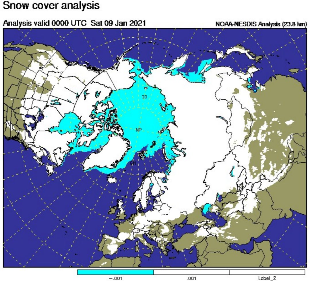 Climate_Earth20's tweet photo. WOW! Northern hemisphere snow cover has been significant last few days.
Blue is ice. https://t.co/Fg1bpAF3ah