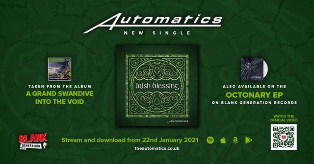 MikeReadUK's tweet photo. The Automatics are back! Hard on the heels of 'Peace on Earth' which had a good festive run on the Heritage Chart, comes 'Irish Blessing' a stirring and emotive offering in troubled times. @TheAutomatics A new entry at No.26. https://t.co/SuBpUeRRpV