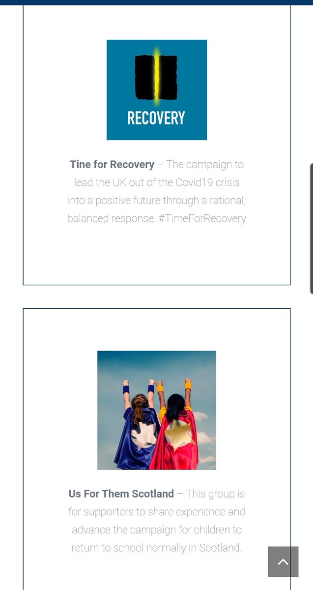 But if you have a look on the Links page, guess which organisations they're keen to direct you to?