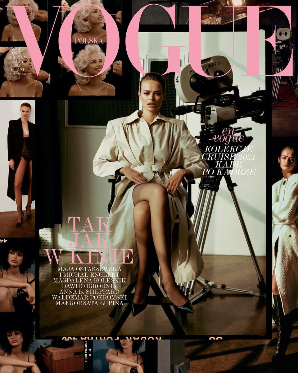 _MagazineCovers's tweet image. Birgit Kos for Vogue Poland - January/February 2021 #birgitkos