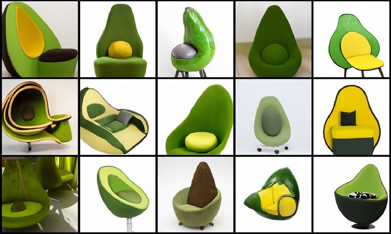 pazasaf's tweet photo. (🪑+🥑)*(🤖+🎨) = This is so #cool!
These images were created by a text-to-image engine for the phrase “avocado armchair”.

The creativity of #AI is endless, and this is only the very beginning

Image Source: OpenAI’s new DALL·E https://t.co/5HpPJ7N65M