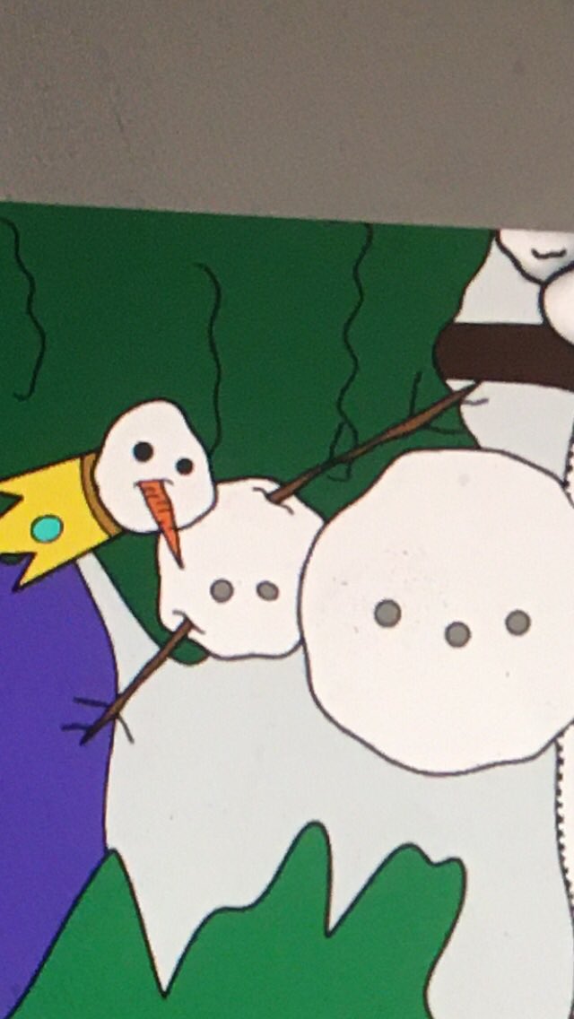 GoversMae's tweet image. Arme sneeuwman☹️☹️☹️