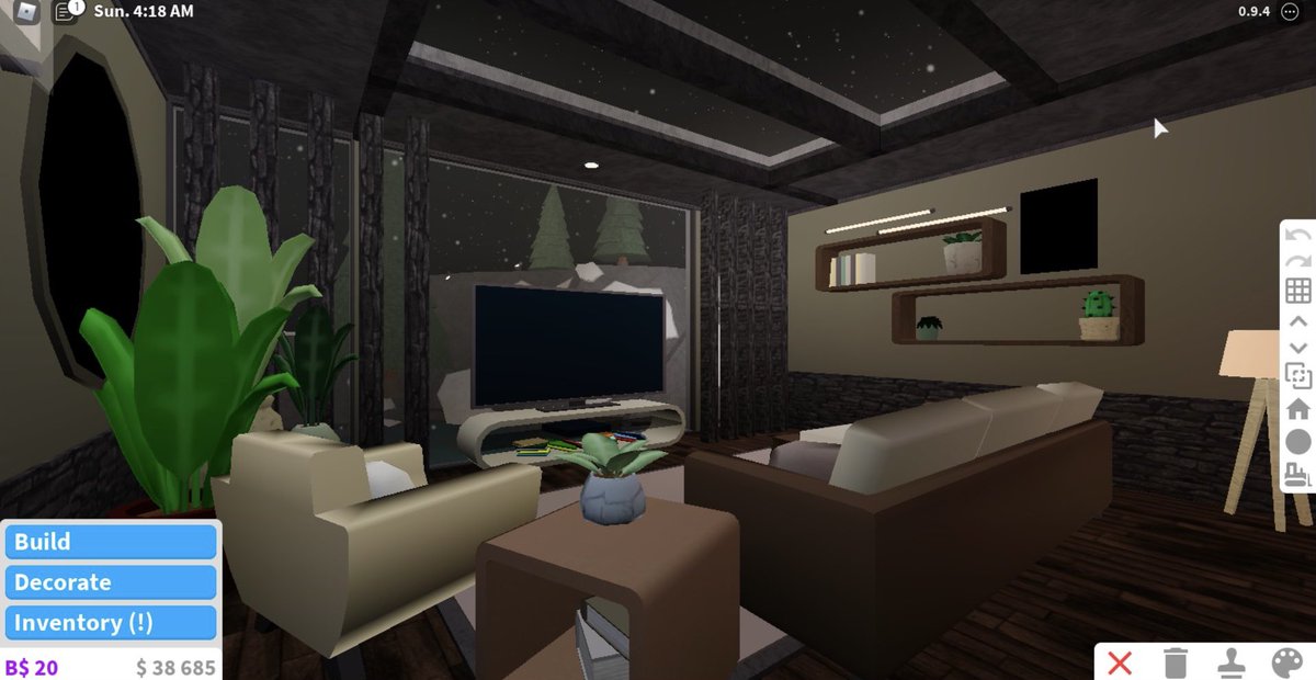 PIX7ET's tweet photo. tis’ a neutral &amp; modern television room that i did instead of doing my hw😏 #roblox #bloxburg #bloxburgbuilds #bloxburgconcepts #bloxburghouse @RBX_Coeptus @FroggyHopz_RBLX @BasicallyBlxbrg @BloxburgA https://t.co/r2P1uZYE1x