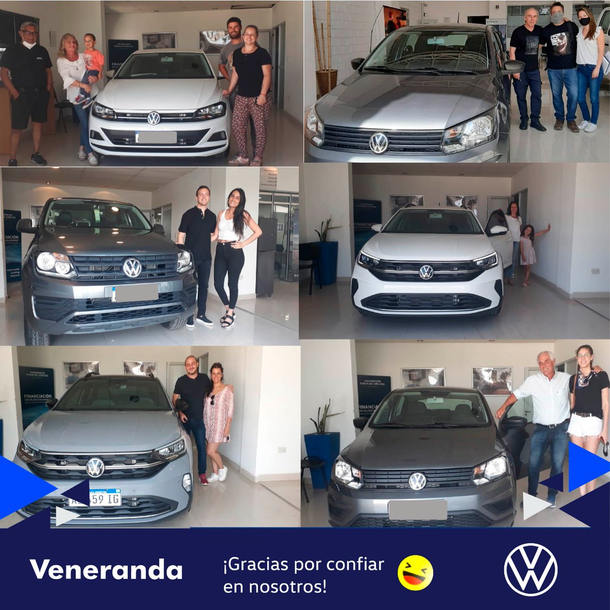 VenerandaSA's tweet photo. Clientes felices que comenzaron el 2021 con un Volkswagen #0km😁 Muchas gracias por confiar en nosotros 😊
#Veneranda #PlanesDeAhorro #VentaDirecta https://t.co/oJM9A2CqUK