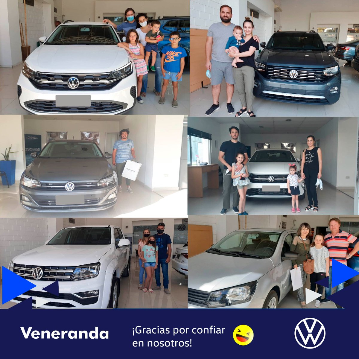 VenerandaSA's tweet photo. Clientes felices que comenzaron el 2021 con un Volkswagen #0km😁 Muchas gracias por confiar en nosotros 😊
#Veneranda #PlanesDeAhorro #VentaDirecta https://t.co/oJM9A2CqUK