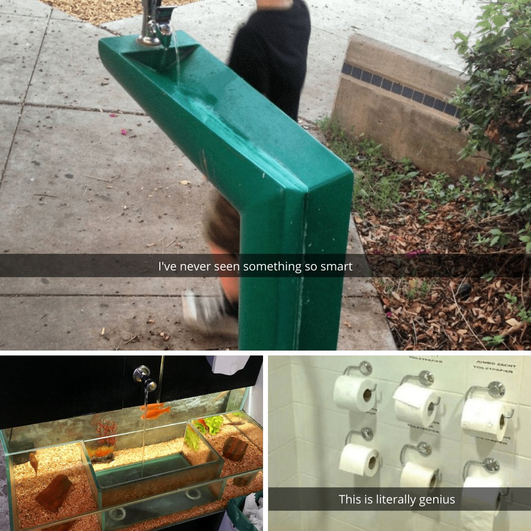 the_fashionball's tweet photo. Apparently, when it comes to clever design, many problems can be solved by a simple innovation. From fitting condiment cups in Tupperware to readily available calculators on shopping carts 😲 😲