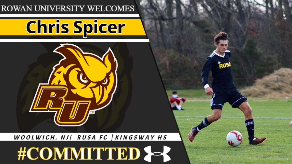Welcome to @rowanuniversity Chris Spicer! Chris comes to us from <a href="/RUSA_FC/">RUSA FC</a> and Kingsway HS where he scored 25 goals and added 17 assists over his career. At the club level, Chris led <a href="/RUSA_FC/">RUSA FC</a> to a a state championship and a top ten ranking in NJ! #rums #rowan