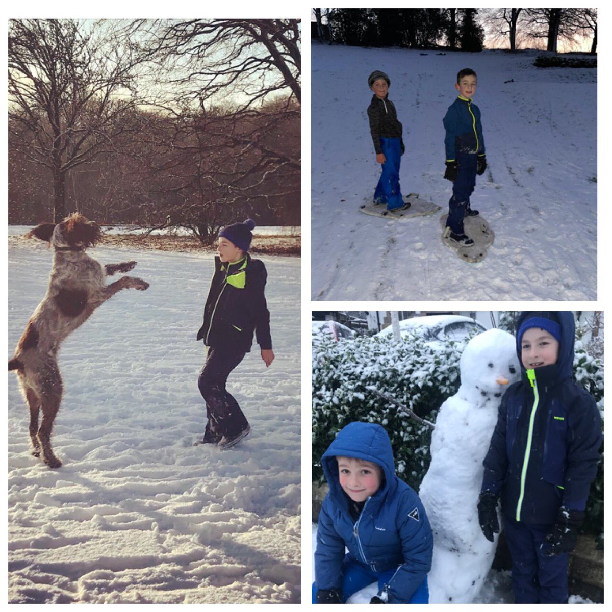 SKC83's tweet photo. The boys enjoying the challenge of being out in the snow this weekend ❄️ @MoorlandsKS2 https://t.co/zuqDscUTJB
