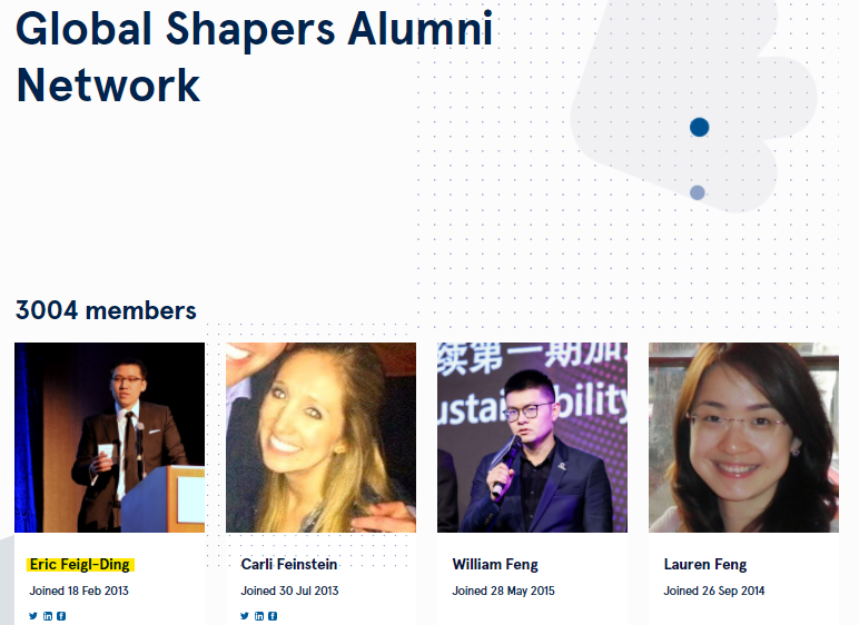 132/ Ding is an alumnus of the WEF’s Global Shapers, a group of young people that considers Taiwan a province of China and has campaigned to share “their personal experiences of combating the coronavirus in their cities and of adapting to a new normal.” https://www.globalshapers.org/hubs/taipei-hub 