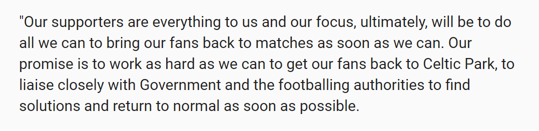Football in Scotland is given a return date of August 1st. Celtic vow to do everything in their power to ensure the return of fans to Celtic Park.The same day Jonny Hayes and Jozo Simunovic are released by the club