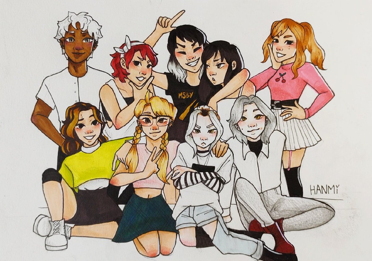 floatinghanmi's tweet photo. haikyuu nextgen — 🇧🇷 supremacy edition

tem vários brasileiros entre os criadores da #haikyuunextgeneration!! eu tava há eras pra desenhar nossos oc's juntinhos, e finalmente aqui está 💛

(acho que também encaixa na #HaikyuuWeekInBrasil hihihi) https://t.co/e2mcNUnYg2