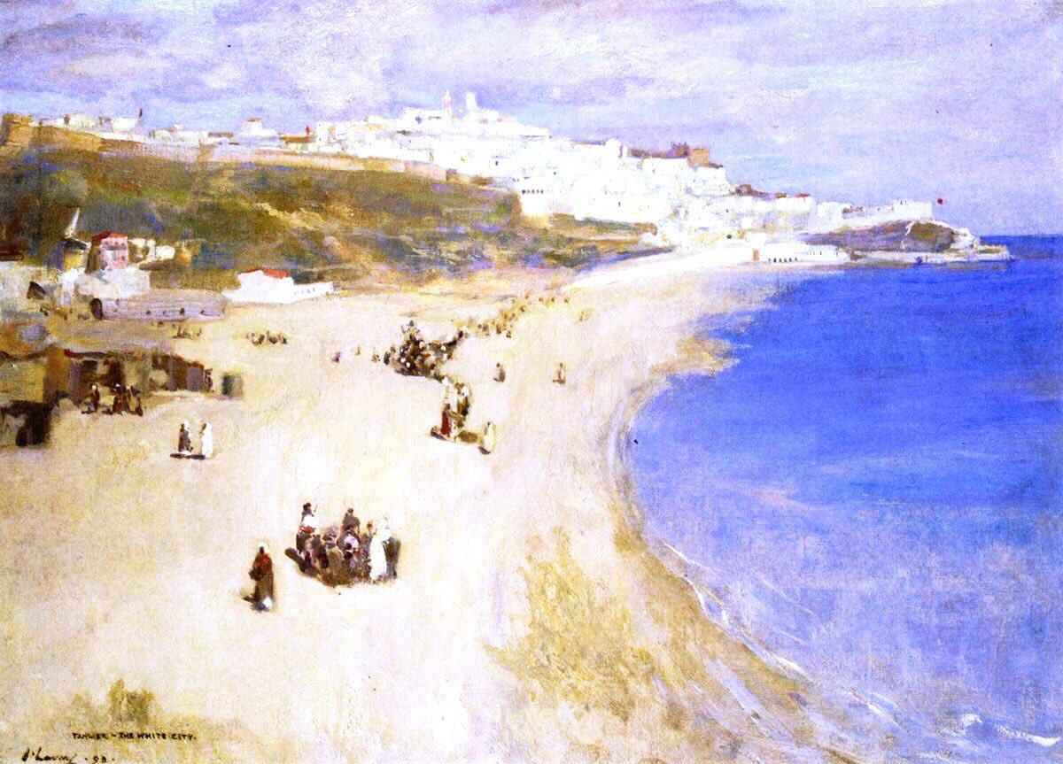 He took the French approach & applied it to the the English scene. Boating on the Thames (c1890s), The Croquet Party (1890), El Espada (1892) & the White City (1893)