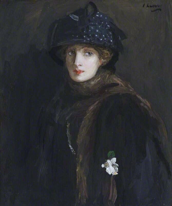 Hazel Martyn, later Lady Lavery, was his great muse. Evelyn Farquhar (1906), Lady Lavery (1906-9), Mrs McEwen & Her Daughters (1907) & Sutton Courtenay (1908)