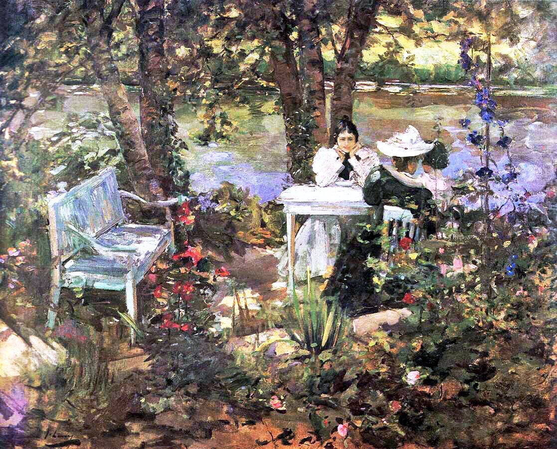 A Garden in France (1898), a Grey Summer’s Day (1899), Alice Fulton (1900) & Central Park (c1900)