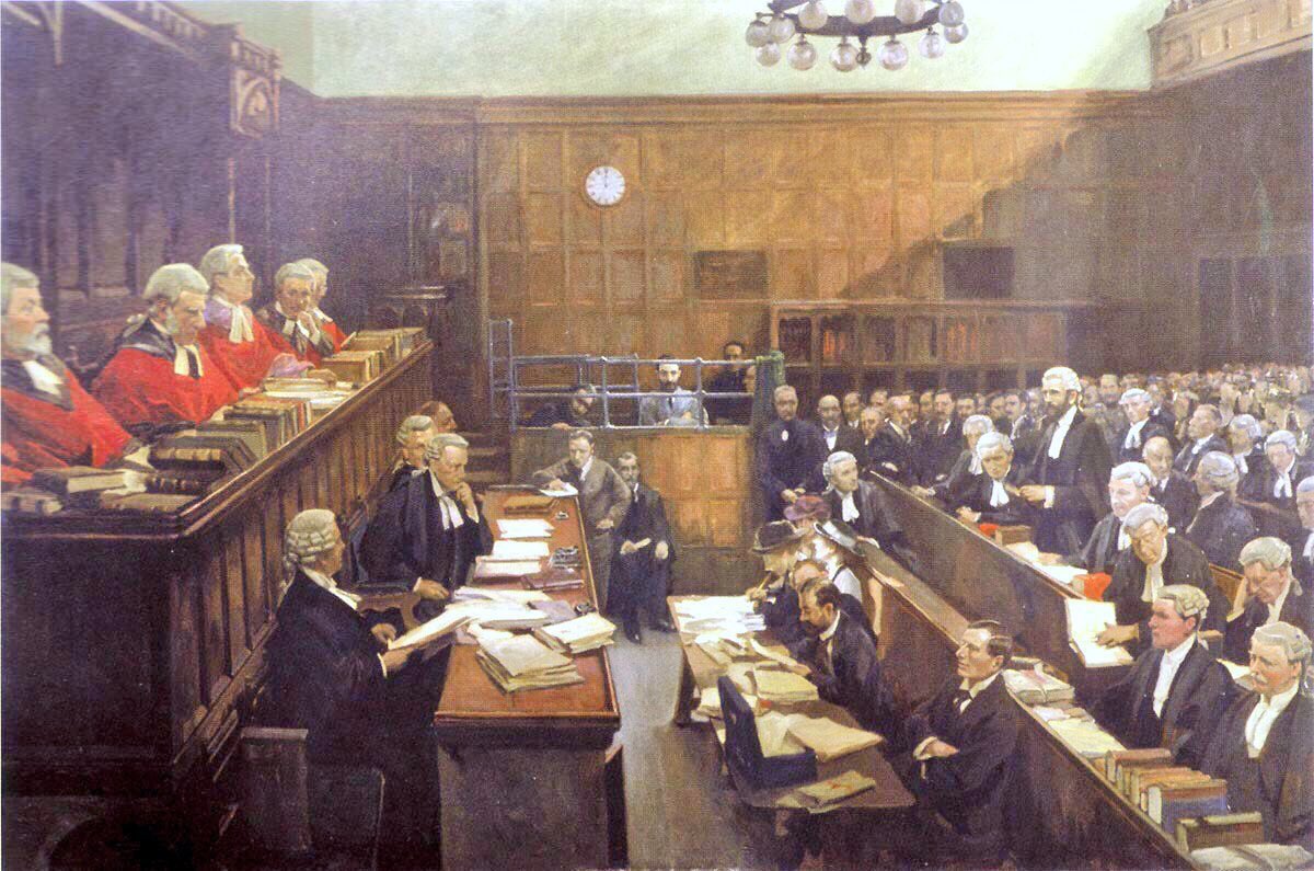 Lavery depicted the power & spectacle of the Allied forces. The First Wounded, London Hospital (1914), High Treason, the Trial of Roger Casement (1916), British Mine-Laying Submarines, Harwich (1917) & Embarking on the Western Front (c1917)