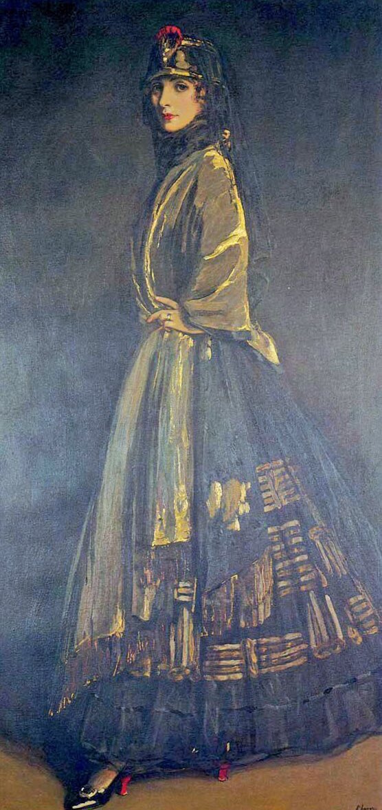 He was an official Great War artist but he was obliged to work from the home front due to injury. His first wife died in 1899. Hazel (1911), Wreck of SS Dehli (1912), Switzerland in Winter (1913) & the First Wounded At the London Hospital (1914)