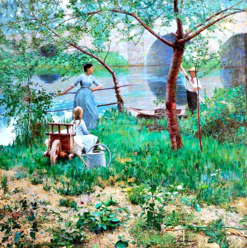 Lavery was a major supporter of  @TheHughLane & in the 1930s returned to Ireland. Under the Cherry Tree (1884), A Rally (1885), Mrs Rosen’s Bedroom (1926) & A Lady in Brown (1920). His art was always about beauty & style.