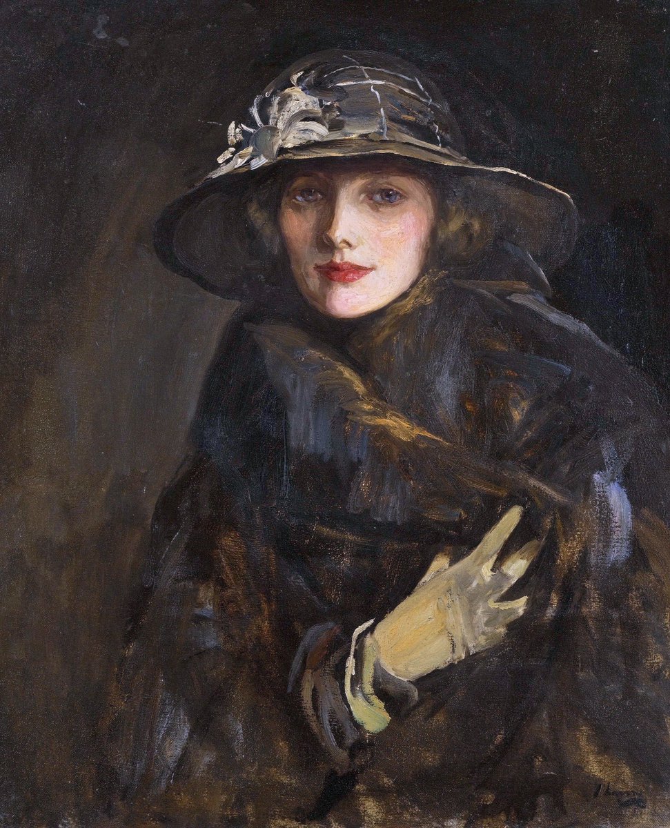 Lavery was a major supporter of  @TheHughLane & in the 1930s returned to Ireland. Under the Cherry Tree (1884), A Rally (1885), Mrs Rosen’s Bedroom (1926) & A Lady in Brown (1920). His art was always about beauty & style.