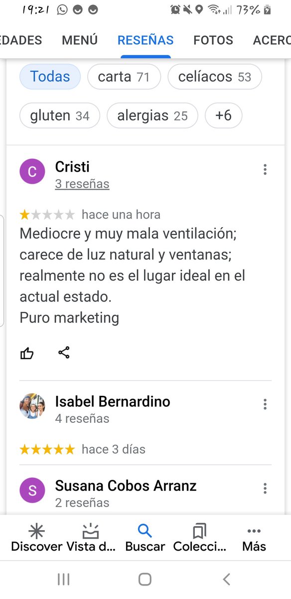 Querida Cristina, 4 horas hace que os hemos echado de nuestro local por incumplir las normas sanitarias. Hemos llamado incluso a la policía por vuestra actitud. ...Espero que te hayas quedado a gusto....yo al veros salir por la puerta ha sido lo mejor del día. Gonzalo Soriano.
