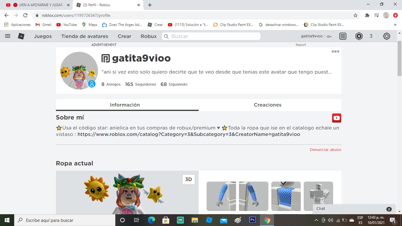 Mi perfil de roblox